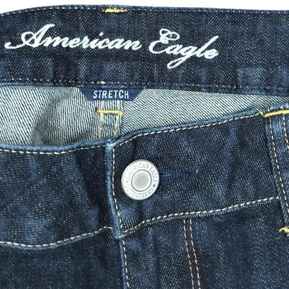 American Eagle Outfitters Straight Dark Wash Mid Rise Women's 14 Bootcut Denim - Picture 7 of 9